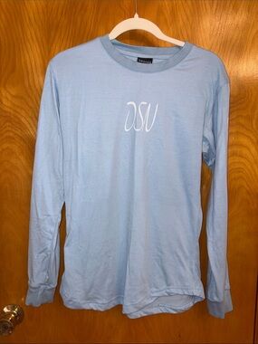 Light Blue Long-Sleeve OSU Graphic Tee
